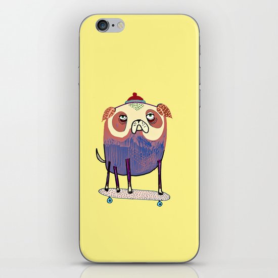 Pug Dude. iPhone Skin