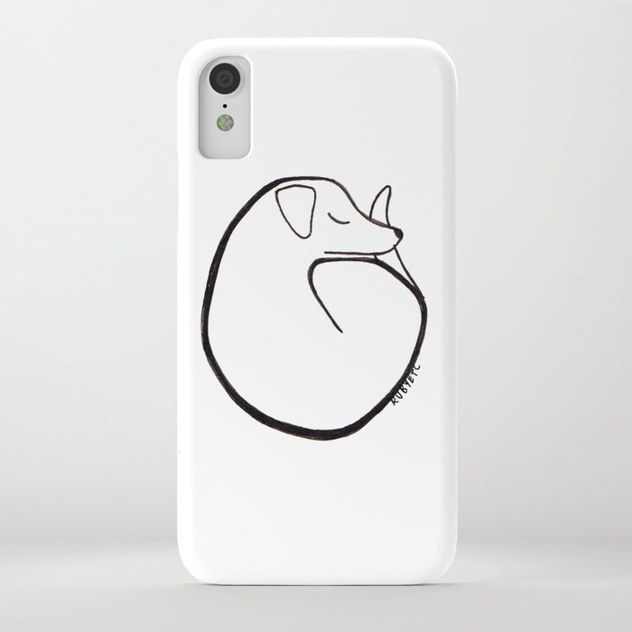 curly dog iphone case