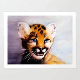 Leopard Cub Art Print