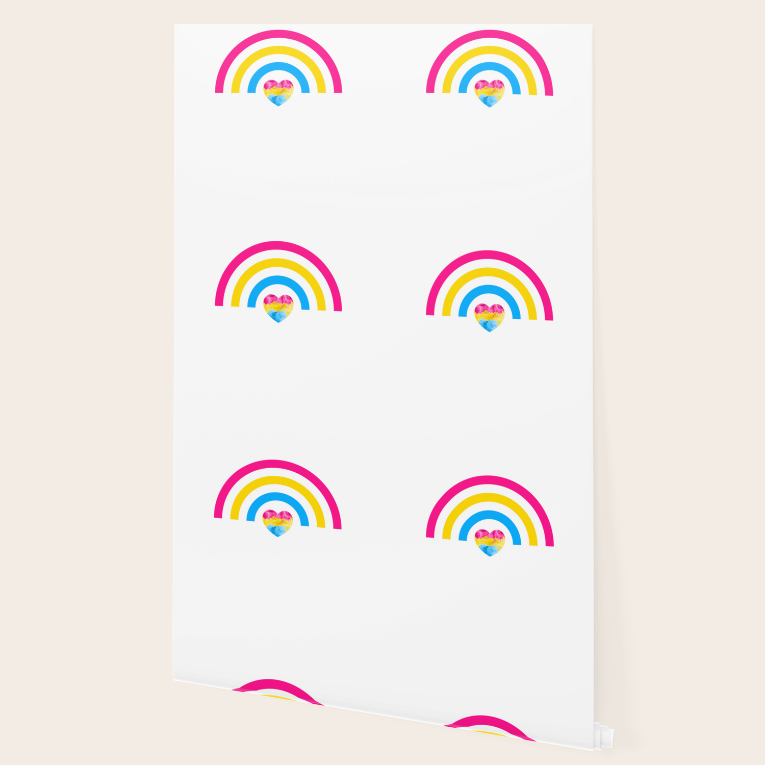 Pansexual Heart Rainbow Design Lgbtq Pride Gift Idea Wallpaper By