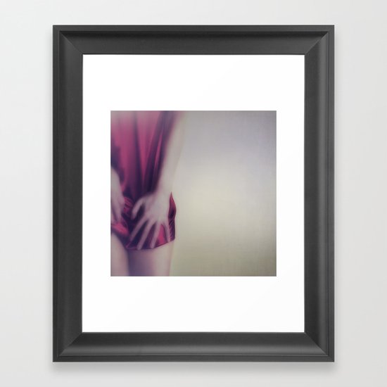 Just by Half Framed Art Print