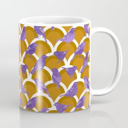 2206 schindel birds violett brown Coffee Mug