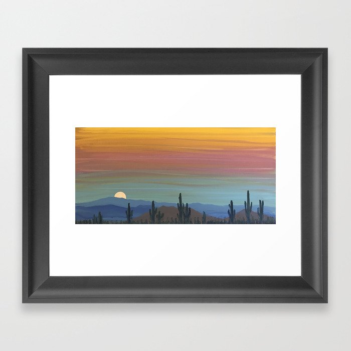 Arizona Moonrise Framed Art Print