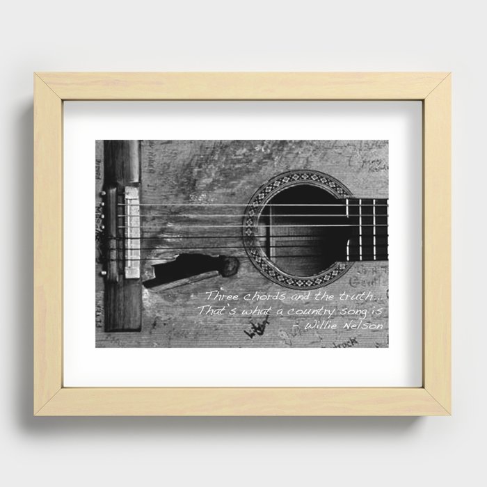 Country Music Recessed Framed Print