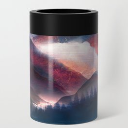 Mountain Lake Under the Stars Can Cooler