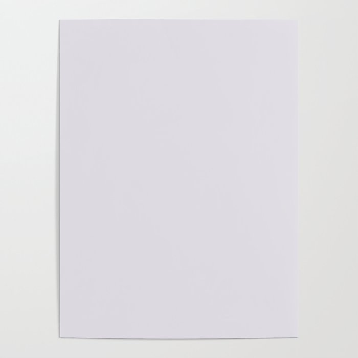 Plain Dusty Lilac Purple Poster