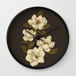 Magnolias Wall Clock