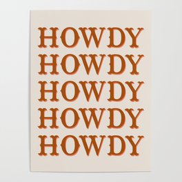 Howdy Howdy Poster