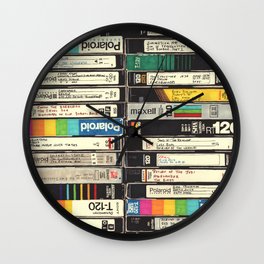 VHS Stack Wall Clock