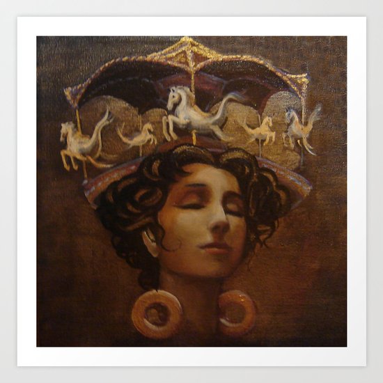Brass Ring Dream Art Print