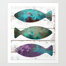 Fish Tales I Art Print