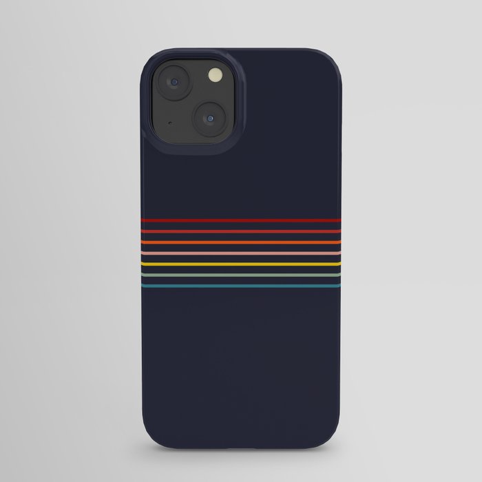 Polychrome Retro Stripes iPhone Case