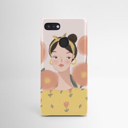 woman in yellow Android Case