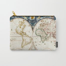Artfull map of the world Carry-All Pouch