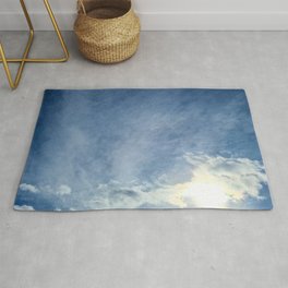 Sunlight Glow in the Clouds Area & Throw Rug