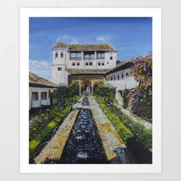 Palacio de Generalife Art Print