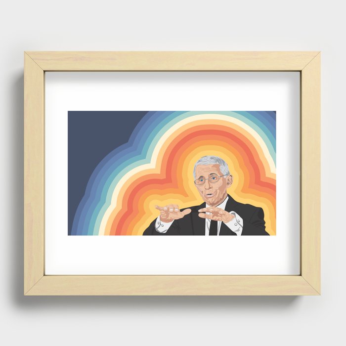 Dr. Fauci Recessed Framed Print