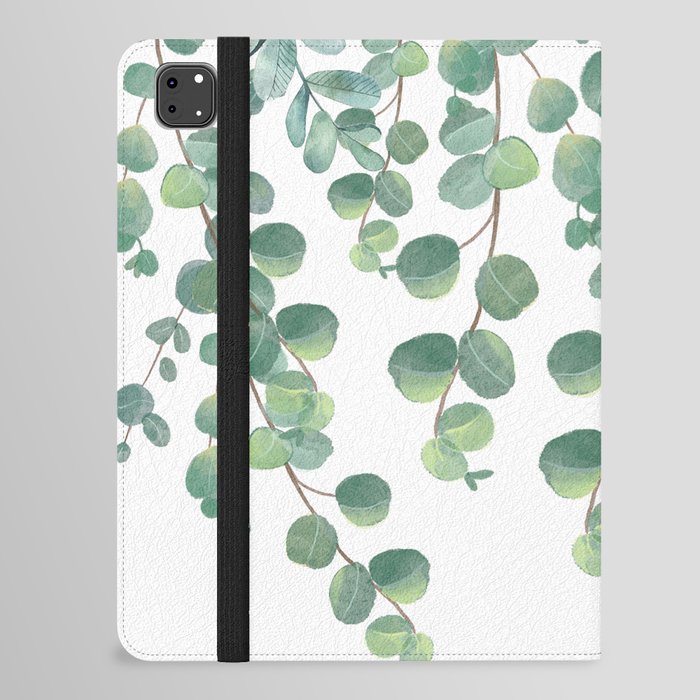 Decorative Eucalyptus Leaves iPad Folio Case