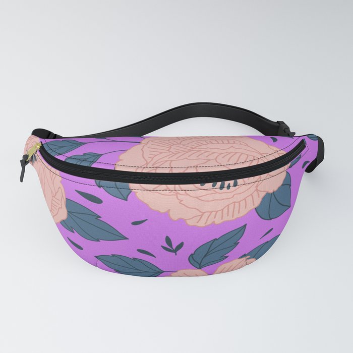 Pink Flowers Fanny Pack