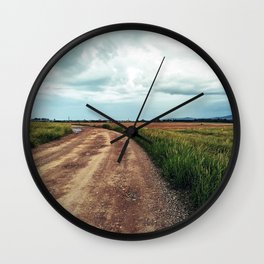 Let's See Where This Road Takes Us Wall Clock