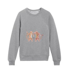 Chinese new Year of the dancing tiger - dried tomato Kids Crewneck