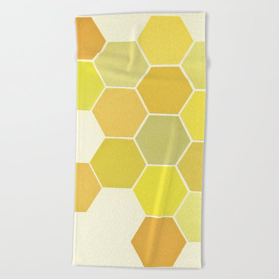 Shades of Yellow Beach Towel