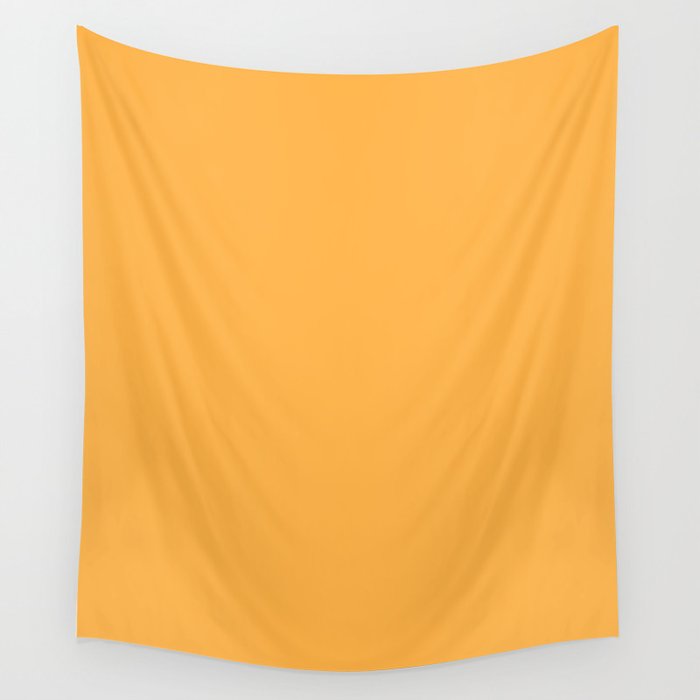 Pastel Orange - solid color Wall Tapestry