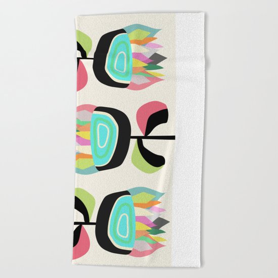 Joyful Plants Beach Towel