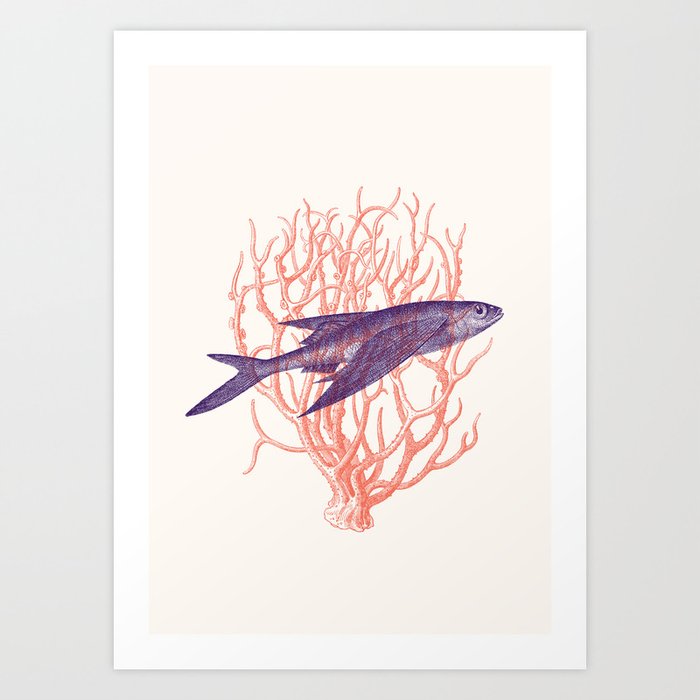 Fish in Coral 6 Art Print