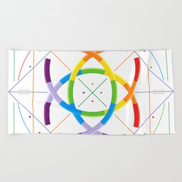 Kaleidoscope Mandala Geometric Pattern Beach Towel