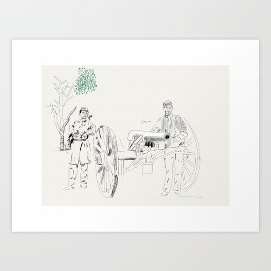 During the Civil War Art Print