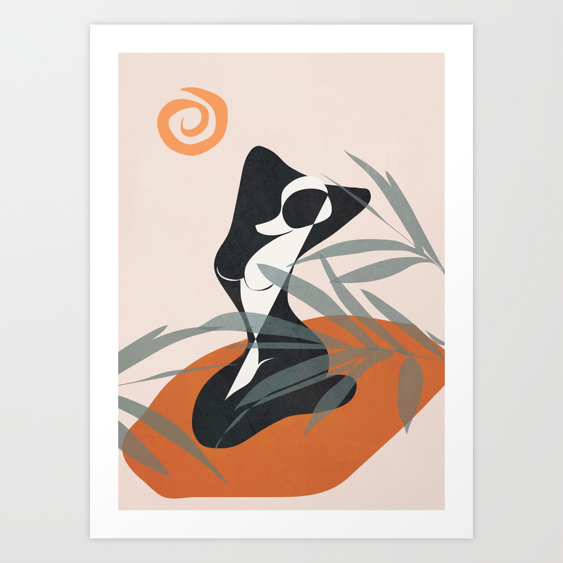 Abstract Female Figure 21 Art Print By Cityart7 Society6