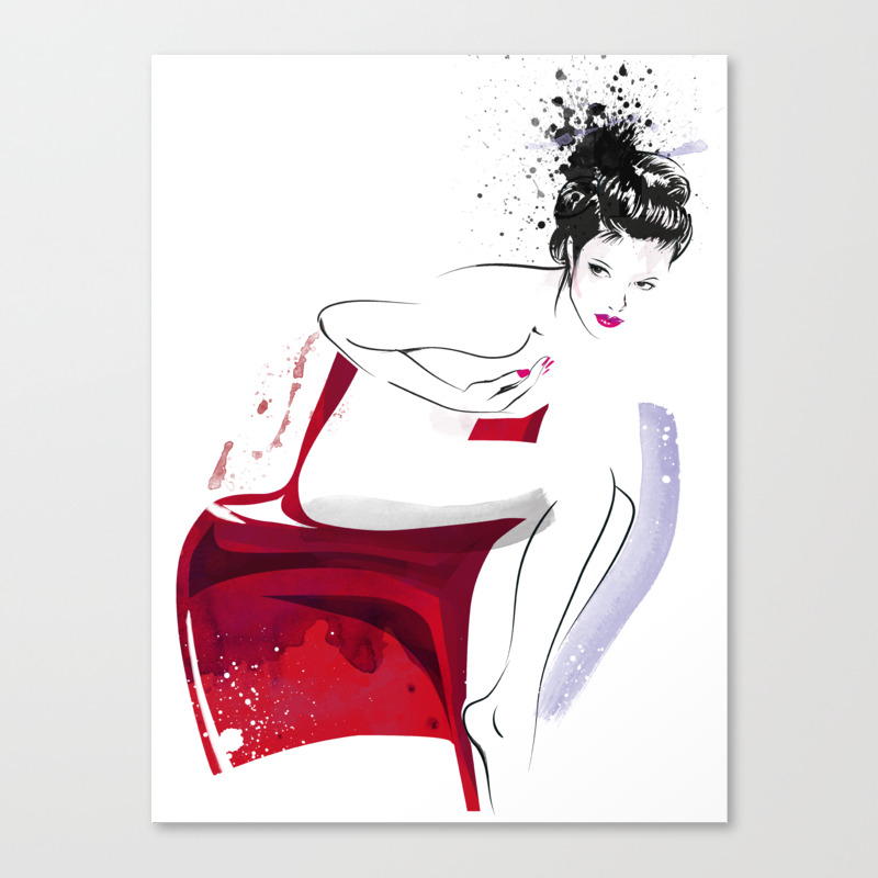 Naked Beauty Nude Body Fashion Painting Fashion Iilustration