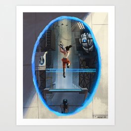 Portal 2 Poster Illustration Art Print