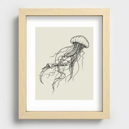 Jellyfish Recessed Framed Print