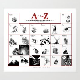 A-Z Animals Art Print