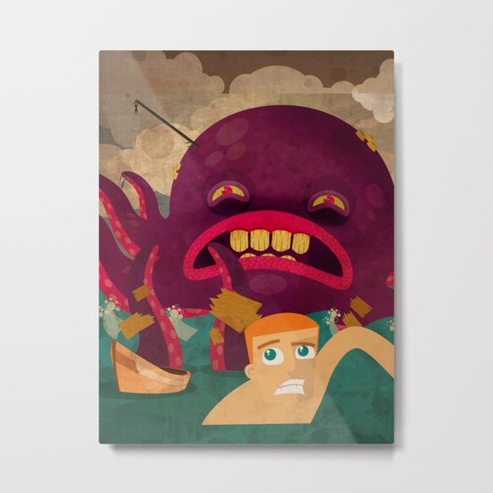giant octopus Metal Print
