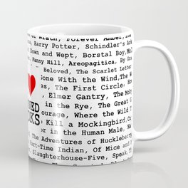I Heart Banned Books Coffee Mug