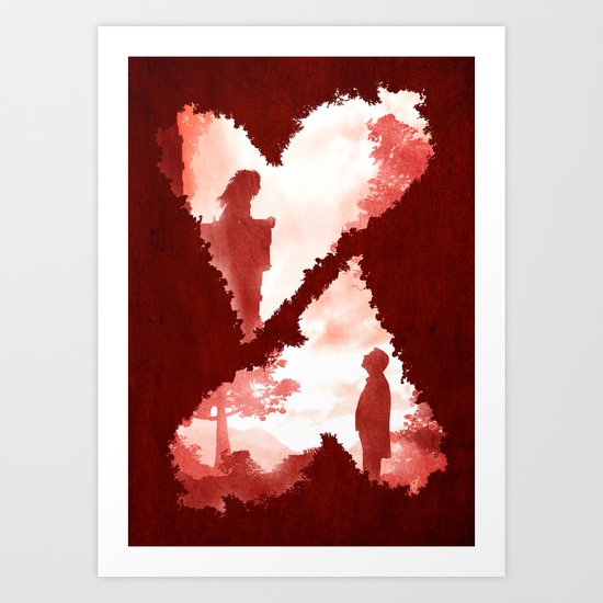 Secret Lovers Meet Art Print