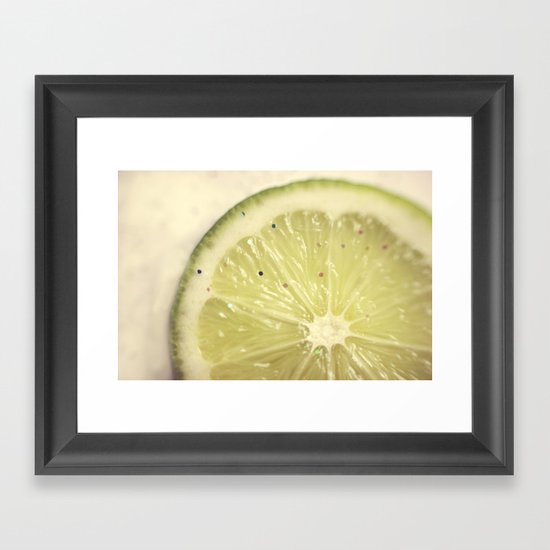 Sour Sparkles Framed Art Print