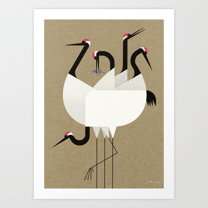 Cranes (2017) Art Print