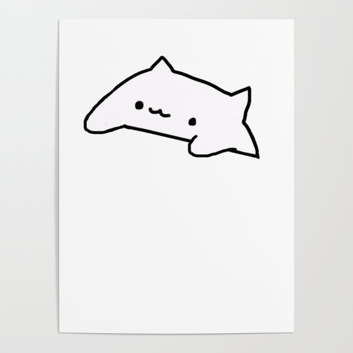 Bongo Cat Meme Poster By Desteesigners Society6