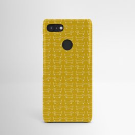 Dachshunds in honey yellow Android Case