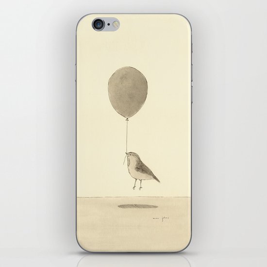 bird with a balloon iPhone & iPod Skin
