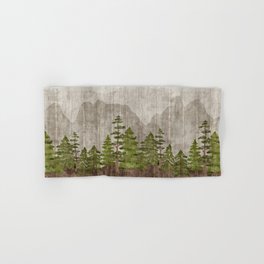 Mountain Range Woodland Forest Hand & Bath Towel