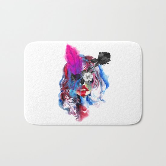 Skull Girl Bath Mat