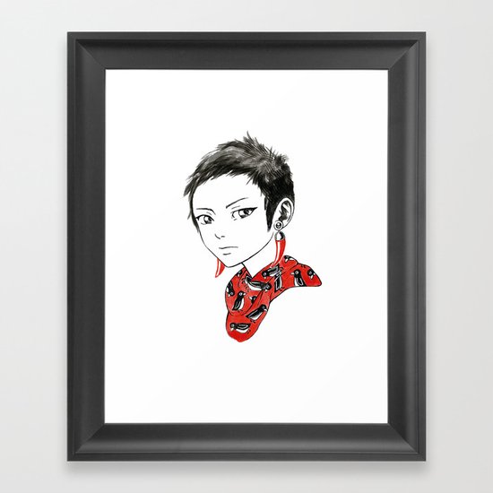 Paprika Girl Framed Art Print