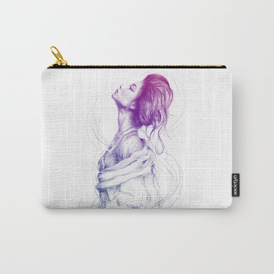 Beautiful Woman Lady Portrait Fashion Art Carry-All Pouch