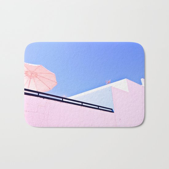 Blue and Pink Bath Mat