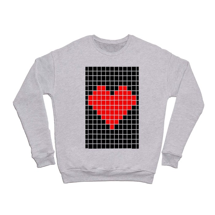 Heart and love 41 version pixel art Crewneck Sweatshirt